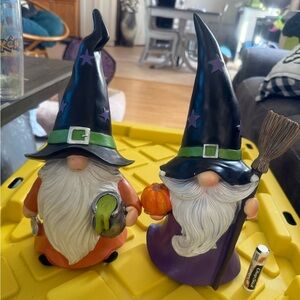 Halloween Wizard Gnome Figurines
